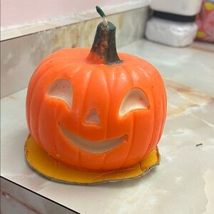 Vintage Pumpkin Candle - Orange